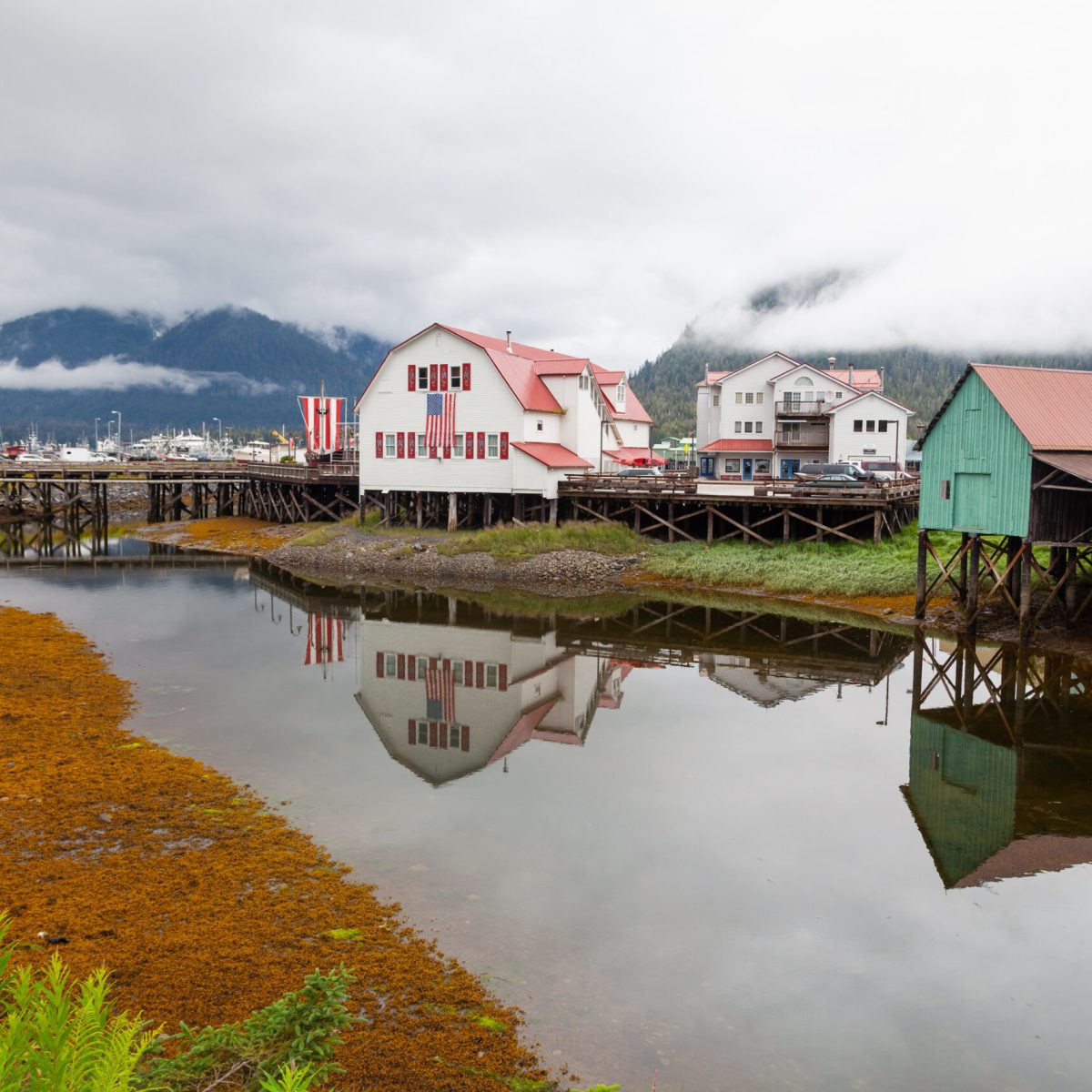 a bridge over a body of water