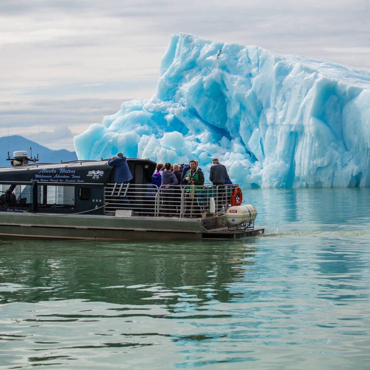 Chutine Warrior near glacier in LeConte Bay