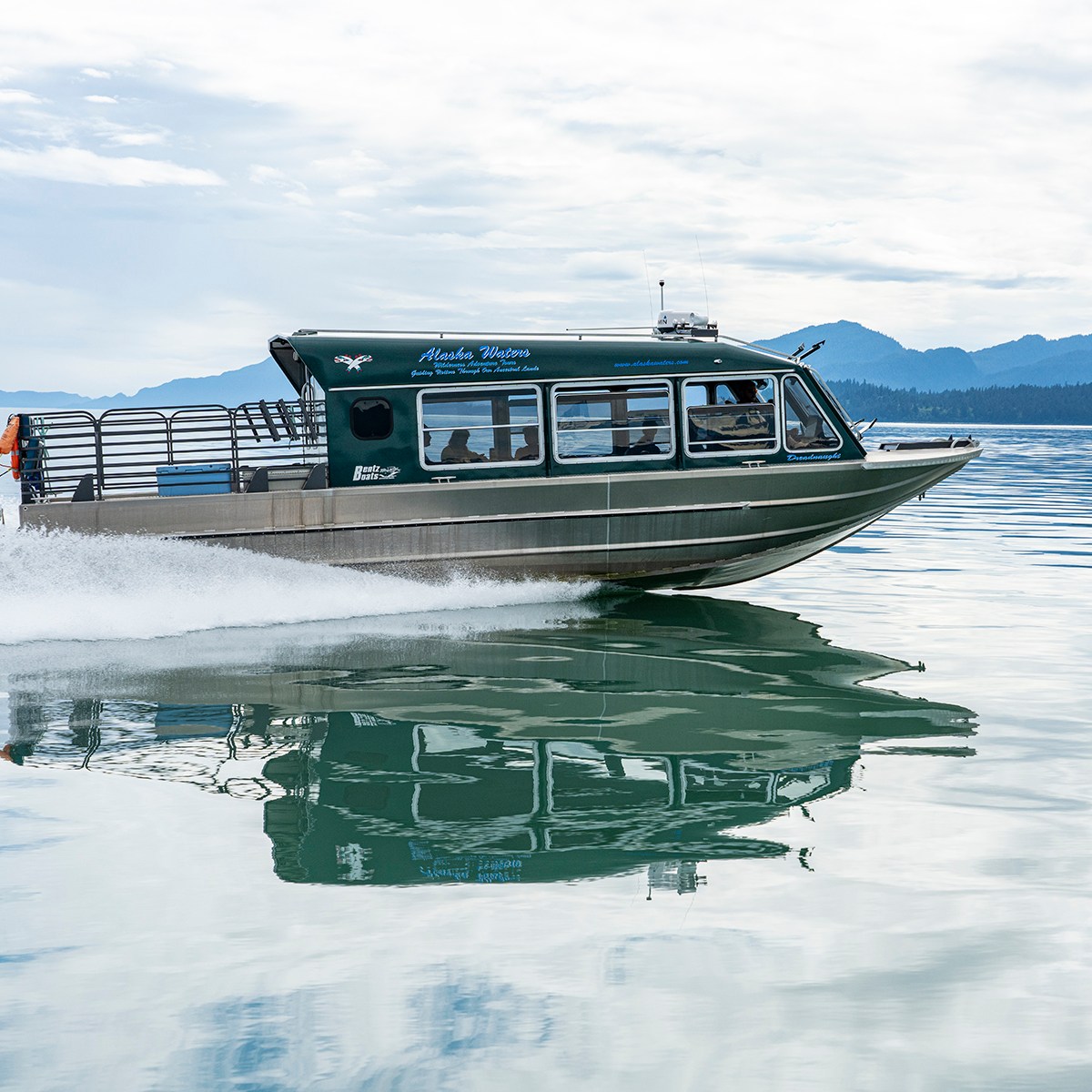 a small boat in a body of water
